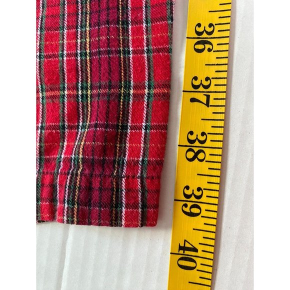 Cacique Womens Red Plaid Drawstring Waist Athleisure Pants Size 14/16 Comfy Cozy - Picture 6 of 9